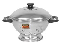 RICE CONTAINER SHINNING 22 CM WITH COVER 